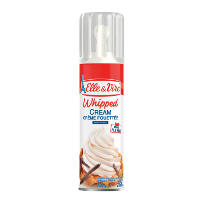 whipped cream can spraying