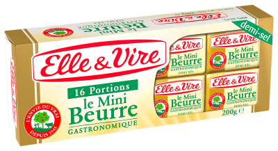 Les Mini-beurres demi-sel - Le beurre - Elle & Vire